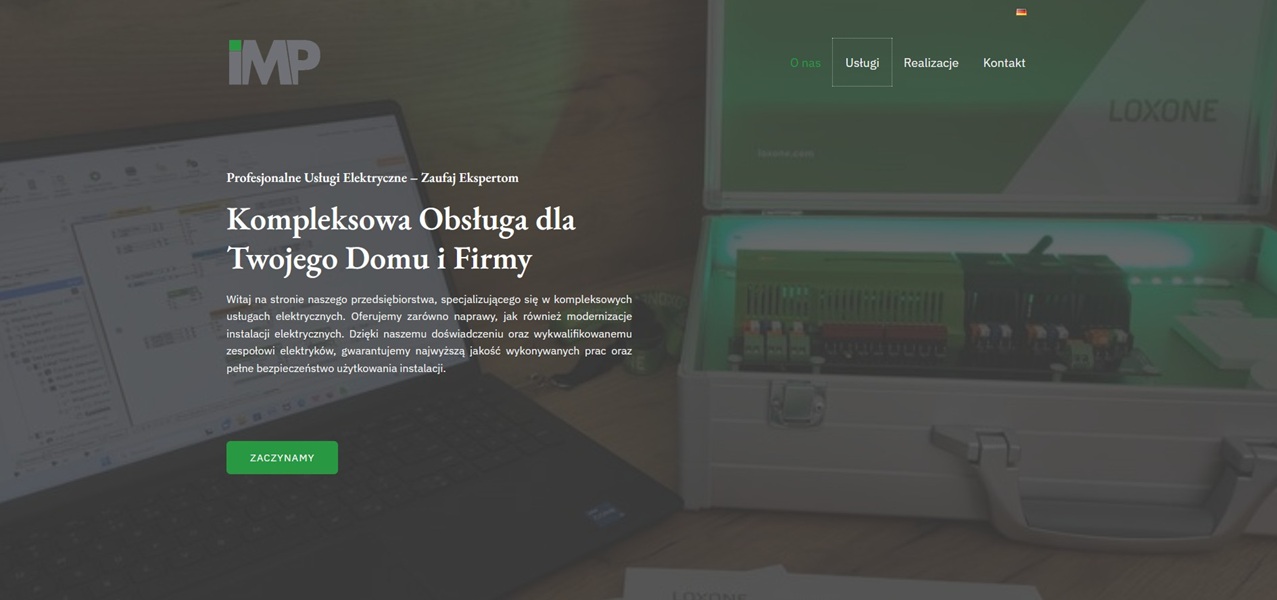 Wizytówka firmy usługowej IMP-ML